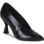 Reduzierte Schwarze Fericelli Damenpumps aus Leder Größe 40 mit Absatzhöhe über 9cm 