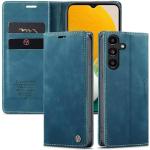 Blaue Samsung Galaxy A05s Hüllen Art: Flip Cases mit Bildern aus Leder klappbar für Herren 