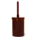 Dunkelrote Moderne Ferm Living Nachhaltige Kerzenständer & Kerzenhalter aus Glas 