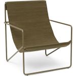 Reduzierte Olivgrüne Moderne Ferm Living Nachhaltige Loungestühle pulverbeschichtet Outdoor Breite 50-100cm, Höhe 50-100cm, Tiefe 50-100cm 