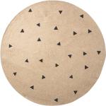 Ferm Living Triangle Nachhaltige Runde Jute-Teppiche 130 cm aus Textil 