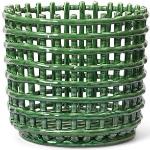 Smaragdgrüne Skandinavische Ferm Living Nachhaltige Obstschalen & Obstschüsseln aus Keramik 
