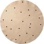 Ferm Living Dots Nachhaltige Runde Jute-Teppiche 130 cm 