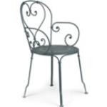 Anthrazitfarbene Fermob 1900 Gartenstühle Metall matt aus Metall Outdoor Breite 0-50cm, Höhe 0-50cm, Tiefe 0-50cm 