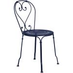 Blaue Fermob 1900 Gartenstühle Metall aus Metall Outdoor Breite 0-50cm, Höhe 0-50cm, Tiefe 0-50cm 