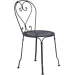 Anthrazitfarbene Fermob 1900 Gartenstühle Metall matt aus Metall Breite 0-50cm, Höhe 0-50cm, Tiefe 0-50cm 