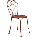 Rote Fermob 1900 Gartenstühle Metall aus Polyrattan Breite 0-50cm, Höhe 0-50cm, Tiefe 0-50cm 