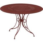 Rote Fermob 1900 Runde Runde Tische matt aus Metall Breite 100-150cm, Höhe 100-150cm, Tiefe 50-100cm 
