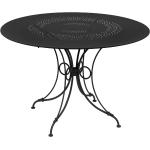 Schwarze Fermob 1900 Runde Runde Tische matt aus Metall Breite 100-150cm, Höhe 100-150cm, Tiefe 50-100cm 