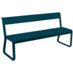 Bunte Moderne Fermob Bellevie Sitzbänke mit Lehne aus Aluminium mit Rückenlehne Breite 50-100cm, Höhe 50-100cm, Tiefe 150-200cm 