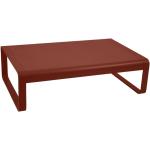 Rote Fermob Bellevie Rechteckige Lounge Tische aus Metall Breite 100-150cm, Höhe 100-150cm, Tiefe 0-50cm 