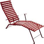 Rote Fermob Bistro Gartenstühle Metall matt aus Polyrattan Breite 100-150cm, Höhe 100-150cm, Tiefe 0-50cm 