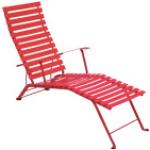 Rote Fermob Bistro Gartenstühle Metall lackiert aus Metall UV-beständig Breite 100-150cm, Höhe 100-150cm, Tiefe 0-50cm 