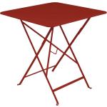 Rote Fermob Bistro Rechteckige Metall-Gartentische matt aus Metall Breite 100-150cm, Höhe 100-150cm, Tiefe 50-100cm 