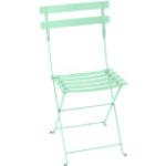 Anthrazitfarbene Fermob Bistro Gartenstühle & Balkonstühle lackiert aus Eisen Höhe 50-100cm, Tiefe 0-50cm 