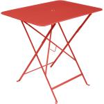 Rote Fermob Bistro Klapptische  & Falttische lackiert Breite 50-100cm, Höhe 50-100cm, Tiefe 50-100cm 