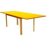 Gelbe Moderne Fermob Costa Rechteckige Metall-Gartentische aus Metall Breite 150-200cm, Höhe 200-250cm, Tiefe 50-100cm 6 Personen 