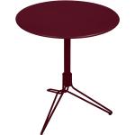 Fermob - Flower Tisch - rot, rund, Metall - B9 schwarzkirsche (7110B9) (832)