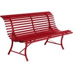 Rote Fermob Gartenbänke & Parkbänke matt aus Metall Breite 100-150cm, Höhe 100-150cm, Tiefe 50-100cm 