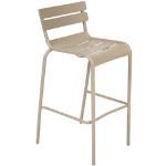 Beige Fermob Luxembourg Barhocker & Barstühle matt aus Metall stapelbar Breite 100-150cm, Höhe 100-150cm, Tiefe 0-50cm 