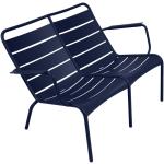 Blaue Fermob Luxembourg Gartenstühle Metall aus Polyrattan stapelbar Breite 100-150cm, Höhe 100-150cm, Tiefe 50-100cm 