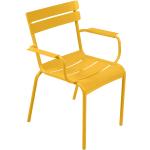 Braune Minimalistische Fermob Luxembourg Designer Stühle lackiert aus Aluminium stapelbar Breite 50-100cm, Höhe 50-100cm, Tiefe 50-100cm 