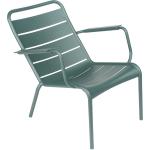 Grüne Moderne Fermob Luxembourg Gartenstühle Metall matt aus Polyrattan Outdoor Breite 50-100cm, Höhe 50-100cm, Tiefe 50-100cm 