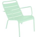Grüne Moderne Fermob Luxembourg Lounge Sessel aus Metall gepolstert Breite 50-100cm, Höhe 50-100cm, Tiefe 50-100cm 