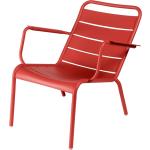Rote Moderne Fermob Luxembourg Gartenstühle Metall matt aus Polyrattan gepolstert Breite 50-100cm, Höhe 50-100cm, Tiefe 50-100cm 
