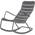 Graue Fermob Luxembourg Gartenstühle Metall matt aus Polyrattan mit Armlehne Breite 50-100cm, Höhe 50-100cm, Tiefe 50-100cm 