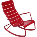 Rote Fermob Luxembourg Gartenstühle Metall aus Polyrattan mit Armlehne Breite 50-100cm, Höhe 50-100cm, Tiefe 50-100cm 