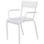 Weiße Fermob Luxembourg Gartenstühle Metall matt aus Metall stapelbar Breite 50-100cm, Höhe 50-100cm, Tiefe 50-100cm 