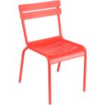 Orange Fermob Luxembourg Gartenstühle Metall matt aus Polyrattan mit Armlehne Breite 50-100cm, Höhe 50-100cm, Tiefe 50-100cm 