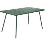 Fermob - LUXEMBOURG Tisch - grün, rechteckig, Metall - 02 zederngrün (413302) (095) 143 x 80 cm