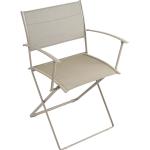 Beige Fermob Plein Air Ovale Gartenstühle Metall Matte aus Polyrattan Breite 0-50cm, Höhe 0-50cm, Tiefe 0-50cm 