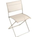 Beige Fermob Plein Air Ovale Gartenstühle Metall matt aus Metall Breite 0-50cm, Höhe 0-50cm, Tiefe 0-50cm 