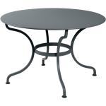 Fermob - Romane Tisch rund - grau, Metall - 137x75x137 cm - 26 gewittergrau - Gewittergrau 26 (633) Ø 137 cm