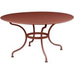 Fermob - Romane Tisch rund - rot, Metall - 137x75x137 cm - 20 ockerrot (213120) (652) Ø 137 cm
