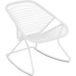 Weiße Fermob Sixties Gartenstühle Metall aus Polyrattan Breite 50-100cm, Höhe 50-100cm, Tiefe 50-100cm 