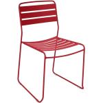 Rote Fermob Surprising Gartenstühle Metall pulverbeschichtet aus Polyrattan Breite 0-50cm, Höhe 0-50cm, Tiefe 0-50cm 