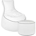 Weiße Moderne Young Furn Sitzsäcke XXL aus Kunstleder Breite 50-100cm, Höhe 50-100cm, Tiefe 50-100cm 