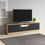 Schwarze Moderne 4Home TV Schränke & Fernsehschränke aus MDF mit Schublade Breite 150-200cm, Höhe 0-50cm, Tiefe 0-50cm 