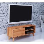 Braune Moderne Basilicana TV Schränke & Fernsehschränke geölt aus Massivholz Breite 100-150cm, Höhe 0-50cm, Tiefe 0-50cm 