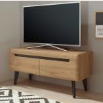 Braune Skandinavische Brandolf TV Schränke & Fernsehschränke aus MDF mit Schublade Breite 100-150cm, Höhe 0-50cm, Tiefe 0-50cm 