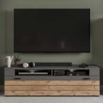 Graue Moderne TV-Lowboards & Fernsehtische aus MDF Breite 100-150cm, Höhe 0-50cm, Tiefe 0-50cm 