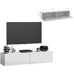 Weiße Moderne TV Schränke & Fernsehschränke matt aus MDF 55”- 59” Breite 0-50cm, Höhe 0-50cm, Tiefe 0-50cm 