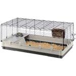 Ferplast - Meerschweinchen Käfig - Hasenkäfig - Kaninchenkäfig - Häuschen und Zubehör Inklusive - Viel Platz für Kaninchen - Öffnenden & Modular - 122 x 60 x h 50 cm - Krolik, 120
