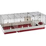 Ferplast - Meerschweinchen Käfig - Hasenkäfig - Kaninchenkäfig - Häuschen und Zubehör Inklusive - Viel Platz für Kaninchen - Öffnenden & Modular - 142 x 60 x h 50 cm - Krolik, 140