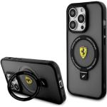 Schwarze Ferrari iPhone Hüllen durchsichtig mit Ständer 