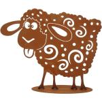 48 cm Deko-Schafe aus Edelrost 